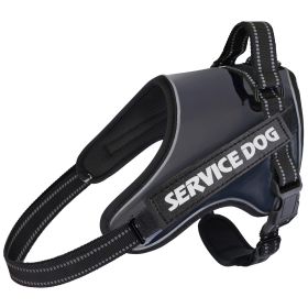 Large And Medium-sized Dog Traction Rope Vest (Option: Black-M)