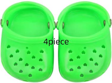 Dog Hole Shoe Wear-resistant Silicone (Option: Green-4piece)