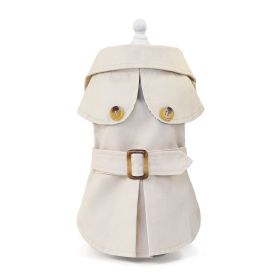 Trendy And Fashionable Dog Clothing And Clothing (Option: Khaki-S)