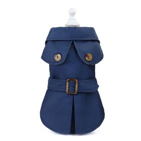 Trendy And Fashionable Dog Clothing And Clothing (Option: Navy Blue-S)