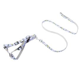 Cartoon Love Printed Dog Traction Rope (Option: Purple-1.5cm)