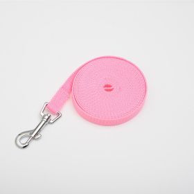 Pet Polyester Tracking Lead Rope (Option: Pink-4.5mX1.6cm)