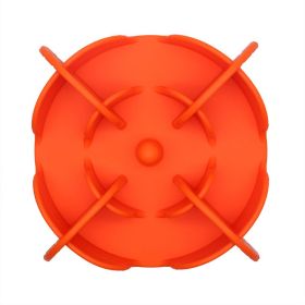 Anti Overturning Pad Suction Cup Basin (Option: Orange-S)