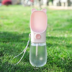 Dog Kettle Portable Accompanying Cup (Option: Pink-350ml)