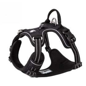 Chest Strap Pet Supplies Explosion-proof Vest Dog Hand Holding Rope (Option: Black-S)