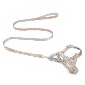 Walking The Dog With Traction Rope On  Chest And Back (Option: Coffee-1.0cm)