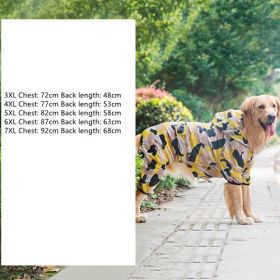 Summer Dog Thin Pet Clothing Vest (Option: Camouflage yellow-4XL)