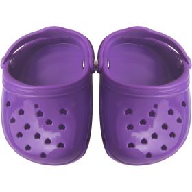 Dog Hole Shoe Wear-resistant Silicone (Option: Purple-2piece)