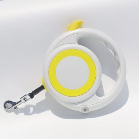 Portable Pet Dog Retractable Adjustment Hand Holding Rope (Option: Yellow White-5 M)
