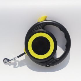 Portable Pet Dog Retractable Adjustment Hand Holding Rope (Option: Yellow Black-5 M)