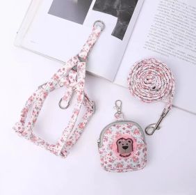 Pet Supplies Dog Vest Type Traction Rope (Option: Pink-M)