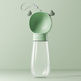 Portable Dog Water Bottle,2 In 1 Dog Water Bottle Dispenser With Food Container,Leak Proof Dog Travel Water Bottle For Walking,Hiking And Travel Water (Option: Green-600ml)