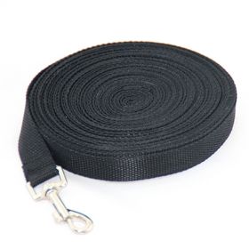 Fashion Pet Dog Solid Color Leash (Option: Black-30M x 1.5CM)