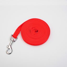 Pet Polyester Tracking Lead Rope (Option: Red-15mX1.6cm)