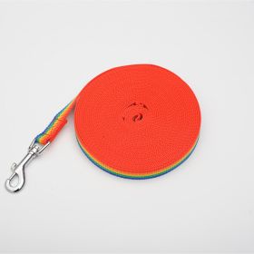 Pet Polyester Tracking Lead Rope (Option: Rainbow band-4.5mX1.6cm)