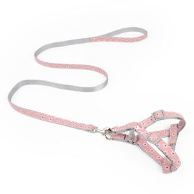 Walking The Dog With Traction Rope On  Chest And Back (Option: Red-1.0cm)