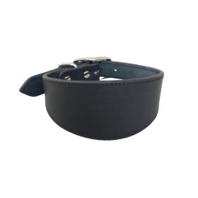 Real Leather Cowhide Pet Collar (Option: Black-S)