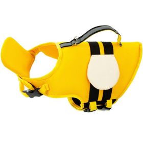 Animal-shaped Bee Dog Life Jacket Medium (Option: Yellow Bees-XL)