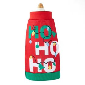 Letter Hooded Two-legged Dog Clothes With Lights (Option: Vest-XL)