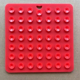 Silicone Licking Mat Dog Slow Food (Color: Red)