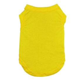 Dog Clothes Pet Clothing T-shirt (Option: Yellow-M)